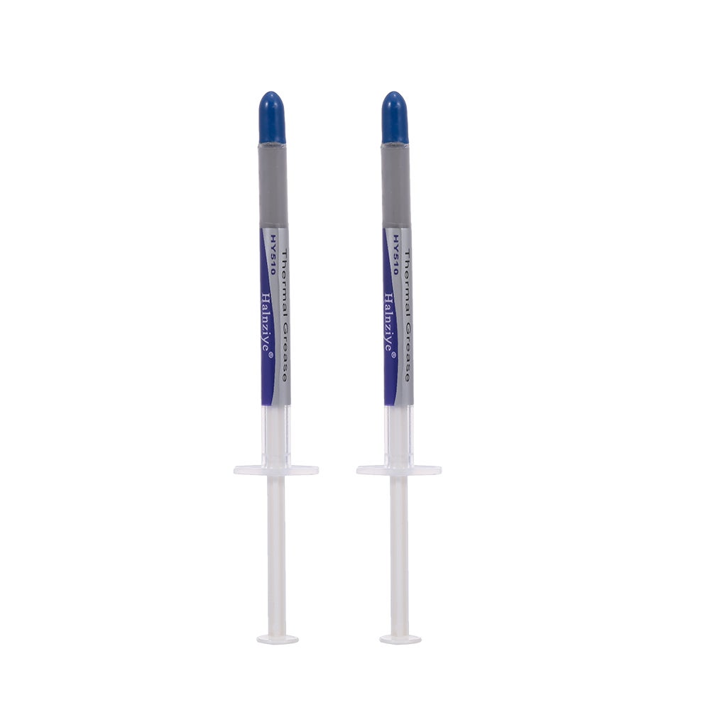 Thermal Compound Paste Heat Sink Paste 2Pcs Thermal Grease CPU VGA LED Chipset Silicone Plaster For All Coolers HY510 Grey Thermal Compound Paste Heat Sink Paste 2Pcs Thermal Grease CPU VGA LED Chipset Silicone Plaster For All Coolers HY510 Grey